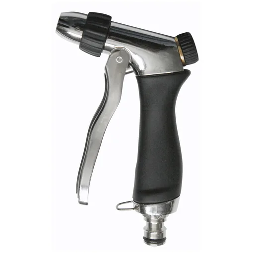 Brushed metal spray gun
