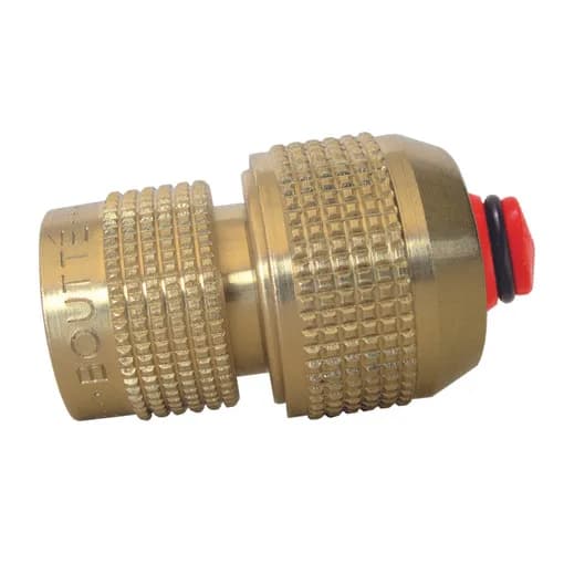 Conector de riego rápido aqua stop latón 15