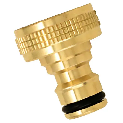 Female brass quick-connect tap connector 26x34