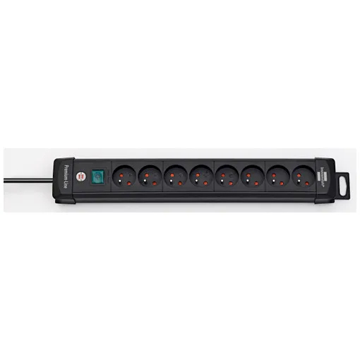 PNN6 - PREMIUM PLUS negro 6 tomas 3 m H05VV-F 3G1,5 con interruptor