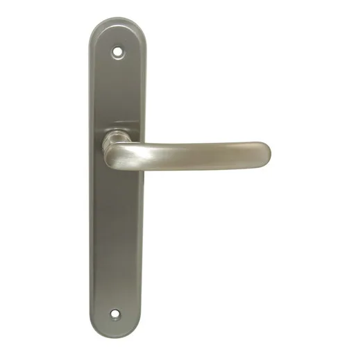 Ens poig/plaq BDC Auber zamak nickel mat