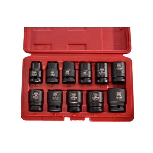 Douille a chocs 1/2'' courte intensive (coffret de 11)
