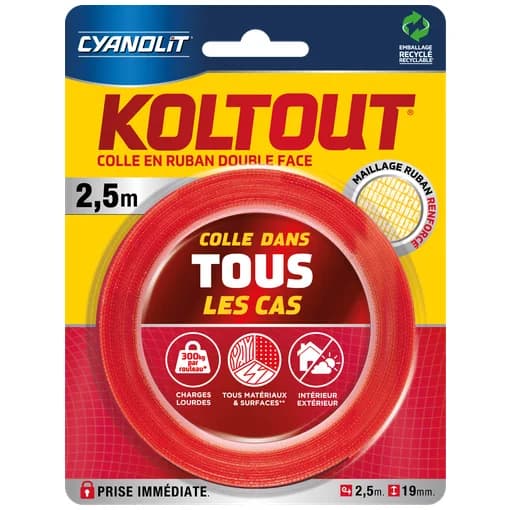 Taśma Koltout 2,5 m x 19 mm