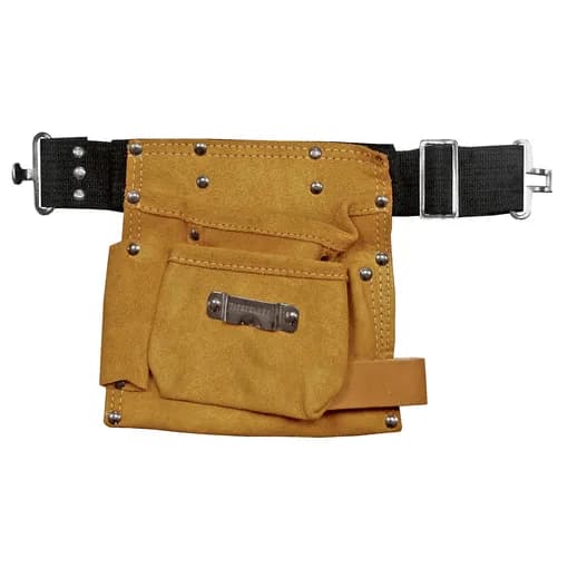 Werkzeugtasche aus Leder mit 5 Fächern