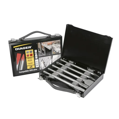 SDS-PLUS point and chisel set (case of 5)
