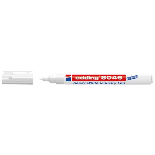 Biały marker przemysłowy E-8046