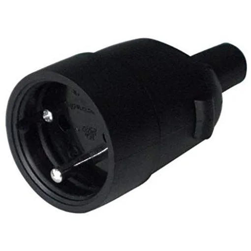 Clavija macho de caucho 2P+T 16A 250V