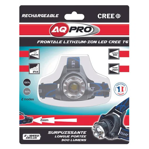 Wiederaufladbare CREE LED-Stirnlampe 900 Lumen