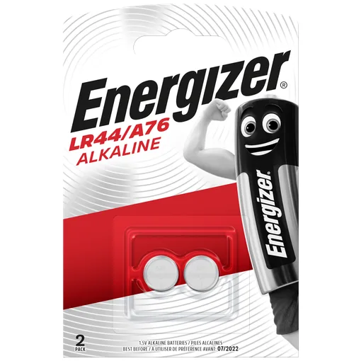 Energizer LR44-2/A76 Alkaline Battery (2-pack card)