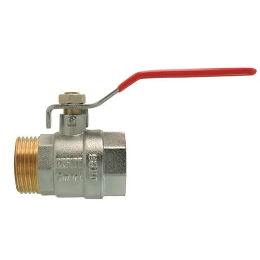 Ball valve 1" M/F flat handle