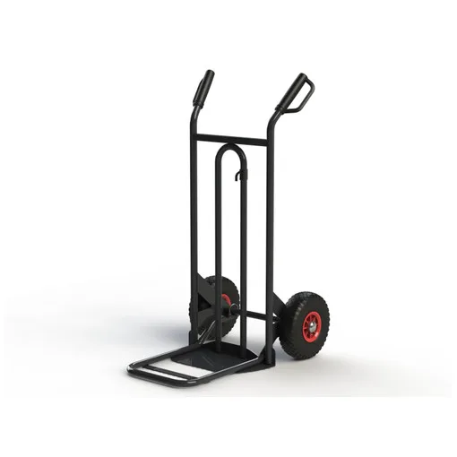 Stahl-Sackkarre mit Kombi-Schaufel 250 kg - Luftbereifung