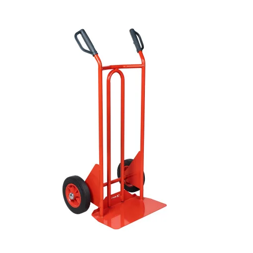 Stahl-Sackkarre mit fester Schaufel 250 kg - Gummiräder