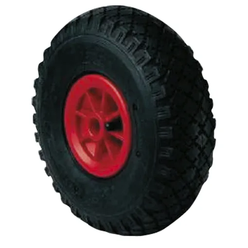 Inflatable pneumatic wheel Ø 400 bore 25 load 200 kg