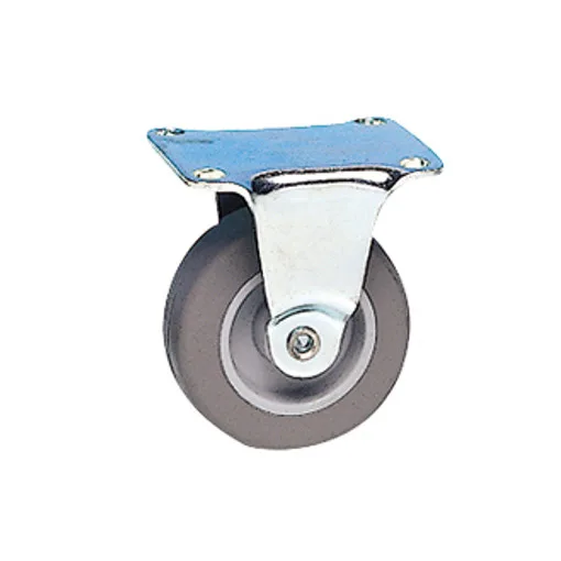 Möbelrolle Miniroll mit Anschraubplatte, schwenkbar, Ø 42 mm, 15 kg