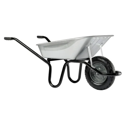 Aktiv Premium galvanised wheelbarrow with pneumatic tyre (4049MG)
