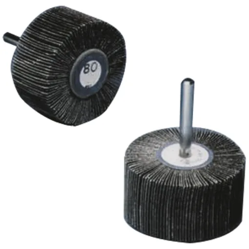 Ruota lamellare su gambo in corindone 30X15 gr60