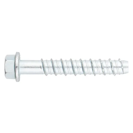 Zinc-plated hexagonal head concrete screw 10 x 100 (box of 25)