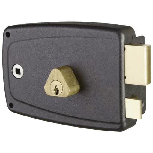 Aufschraubschloss Match horizontal links mit Nuss 3 Schlüssel 6-Stift-Zylinder 45 mm