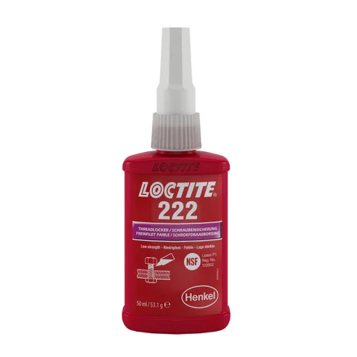 Fijador de roscas de baja resistencia Loctite 222 50 ml