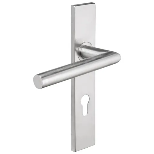 Griffset EDELSTAHL 304 Lochabstand 195 mm LOK 38 mit quadratischem Ende und 1 Schraubplatte IN