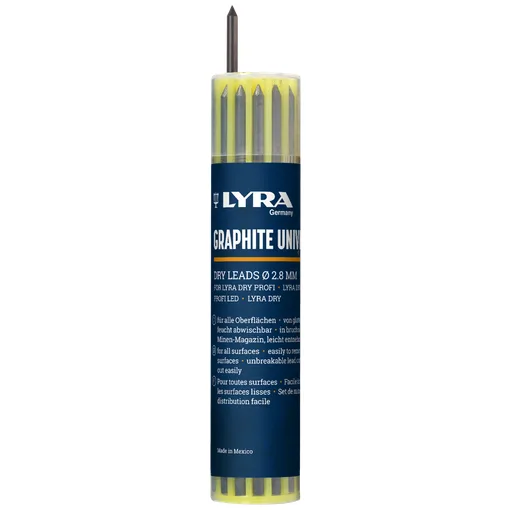 Mina de grafito 2B para LYRA dry (estuche de 12)