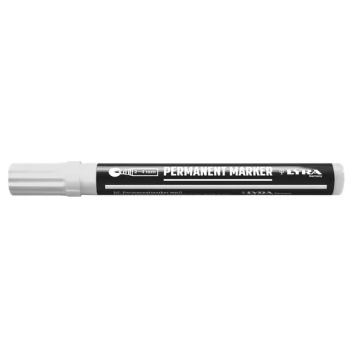 Permanent marker fine point 1 mm white