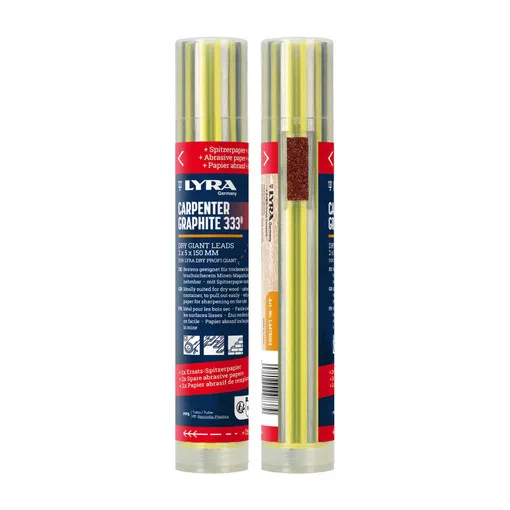 Mina para Lyra Dry Profi Giant 333 grafito 2H carpintero (estuche de 12)