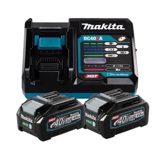 Pack de baterías MAX XGT 40V 2x4AH + cargador sencillo DC40RA