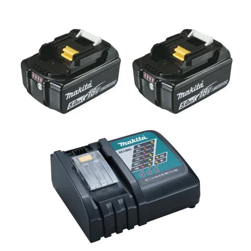 18V Li-Ion ENERGIE-Paket 2x5Ah + Schnellladegerät DC18RC