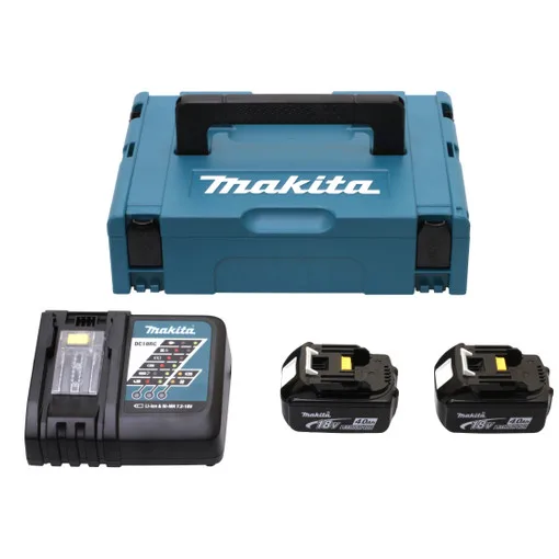 Pack de energía LI-ION 18V 2x6AH + cargador simple DC18RC