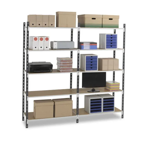 FLIP tubular shelving 5 levels add-on unit 2000 x 1000 x 500 mm