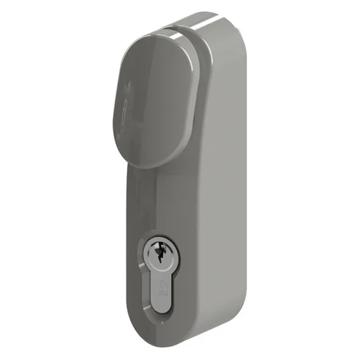 Maniobra exterior desembragable con botón ALU RAL9006 Issudom MBO