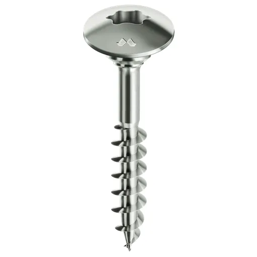 Tornillo para bisagras Panelvit TX CHROMITING® 6x80 CAJA 100