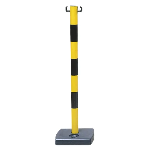 PVC-Absperrpfosten ohne Fuß mit 4 kg Gewicht rot/weiß