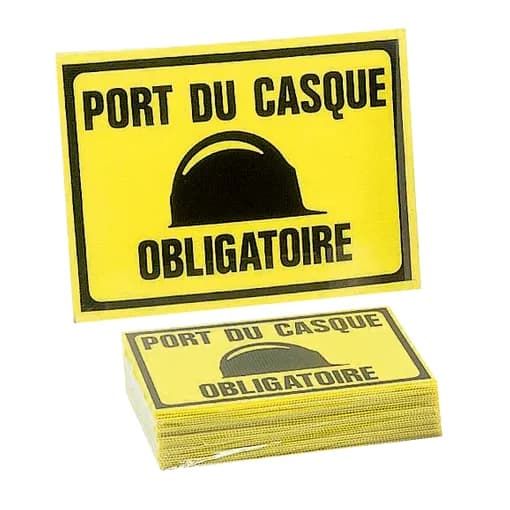 Sac 25 PX 300x200 mm mandatory head protection sign
