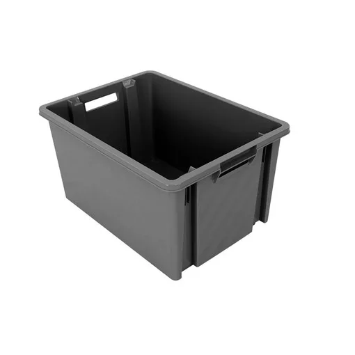 Novabac stackable and nestable container 30 L steel grey