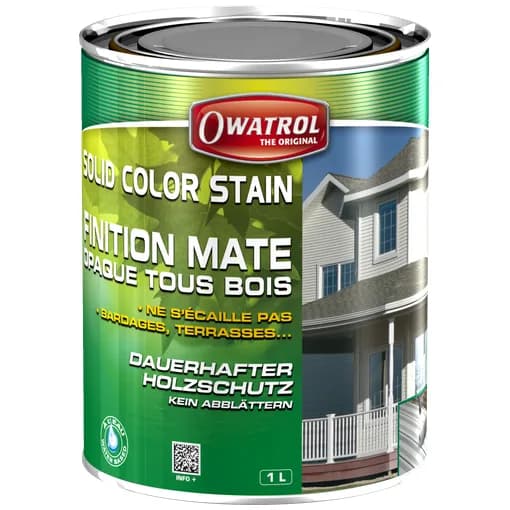 Solid Color Stain Weiß 1L matt