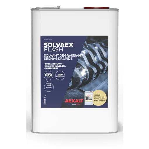 Solvaex flash - solvente sgrassante ad asciugatura rapida - 5 L
