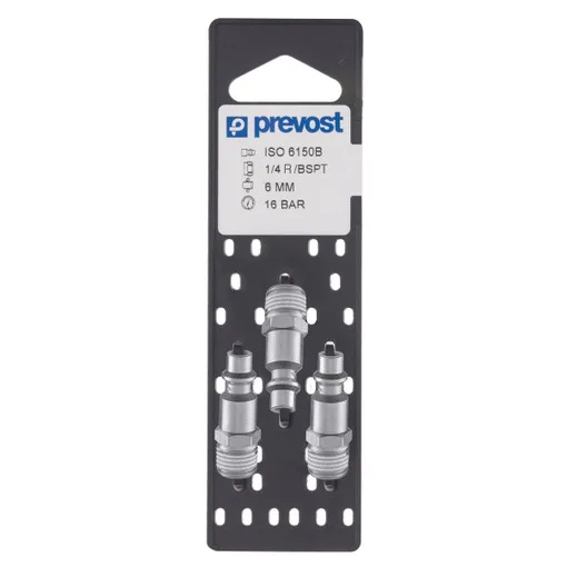Tapered male thread fitting R 1/4 (pack of 3)