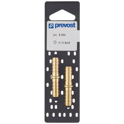 Unión doble sobre placa para tubo Ø 10 mm (par)