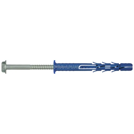 Taco de nylon con tornillo de cabeza hexagonal FF1 K 10x140 (caja de 25)