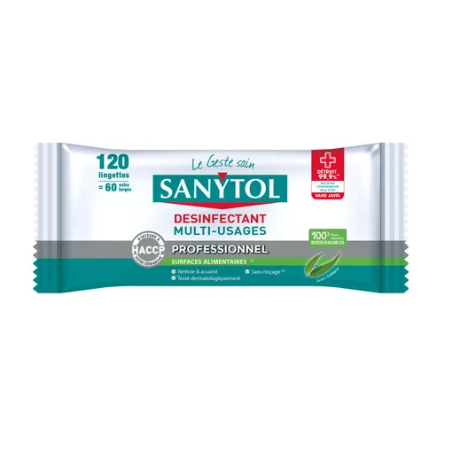 Multi-surface disinfectant wipes eucalyptus X120