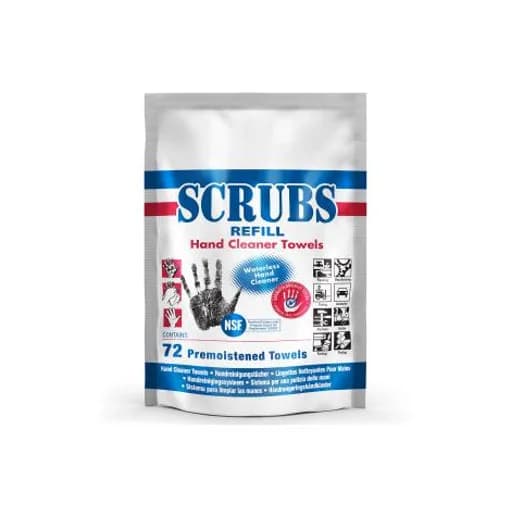 Toallitas desengrasantes Scrubs (cubo de 72 unidades)