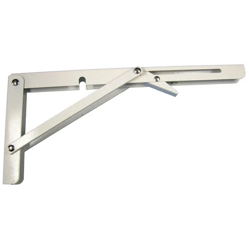 Wspornik składany stal lakierowana biała 110x345 50 kg