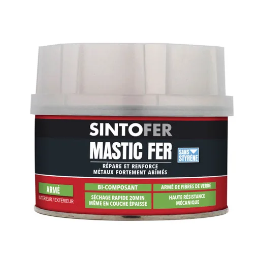 Sintofer reinforced putty light green 190 g + 8 g