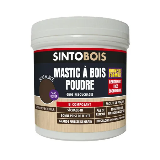 Masilla para madera en polvo madera clara Sintobois 1 kg