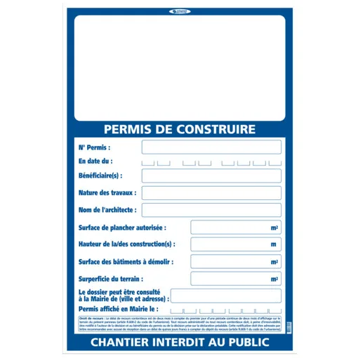 Planning permission sign