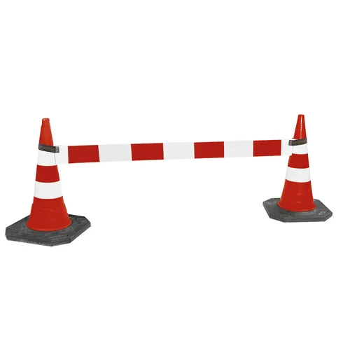 Retro-reflective PVC barrier rail type K2 L. 2 m with fixing