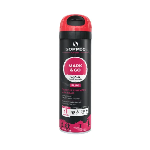 Leuchtmarkierung auf Kreidebasis MARK & GO Neon-Kirschrot 500 ml