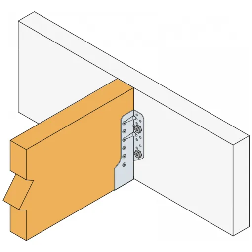 Außenflügel-Balkenschuh L70 H95 Stärke 1,5 mm